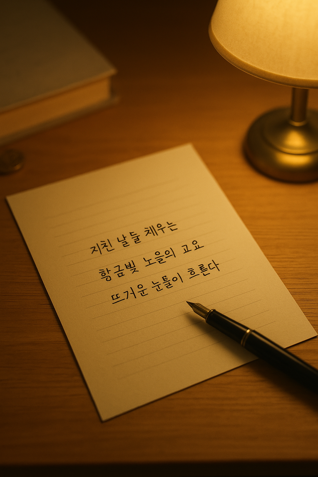 Step 1 – 감정이 시적 언어로 다듬어지는 과정의 예시 이미지