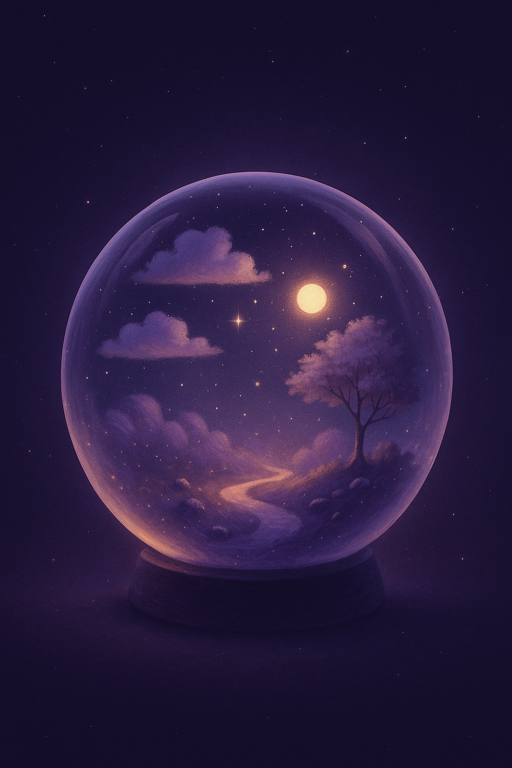 Step 2 – 감정 기반 미니어처 오브제가 스노우볼 안에서 생성되는 예시